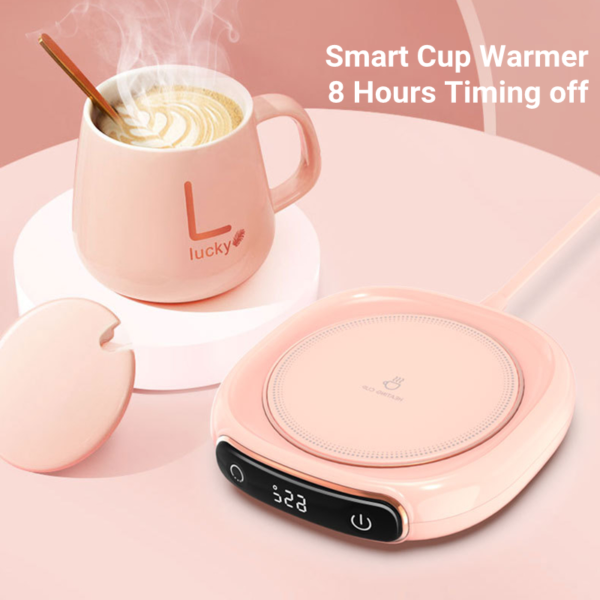 Coffee Mug Warmer Warm Coaster Smart Heating Cup Thermal Insulation Constant Temperature Coaster Heating Pad Desktop - Image 2