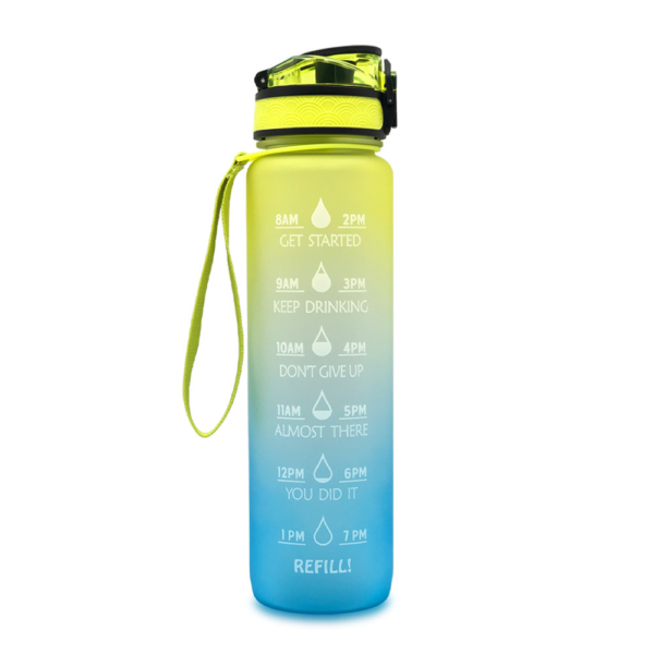 1L Tritan Water Bottle With Time Marker Bounce Cover Motivational Water Bottle Cycling Leak proof Cup For Sports Fitness Bottles - Image 6