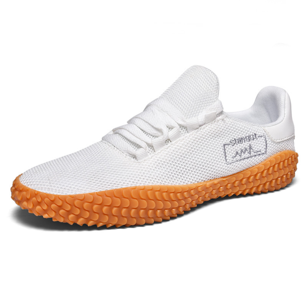 Spring and Summer Flying Woven Casual Shoes Large Men's Shoes Breathable Korean Forrest Gump Sneakers - Image 2