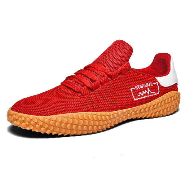 Spring and Summer Flying Woven Casual Shoes Large Men's Shoes Breathable Korean Forrest Gump Sneakers - Image 4
