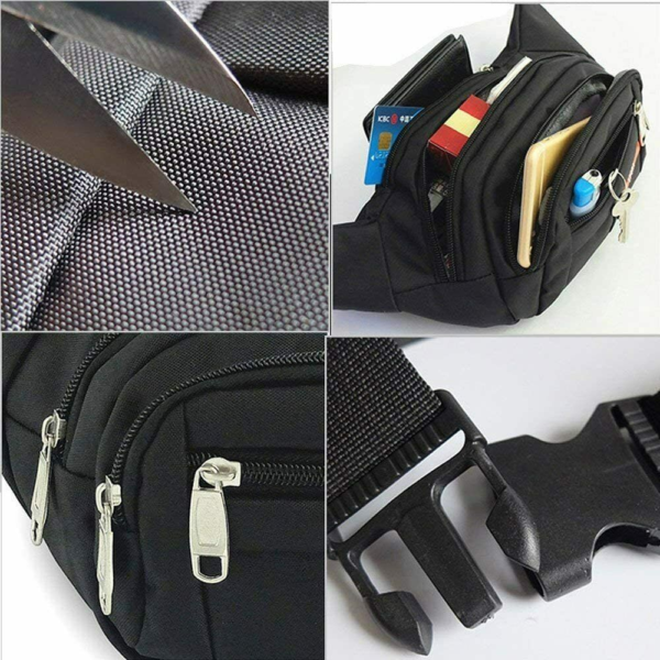 Waist Bag Fanny Pack For Men Women Hip Belt Bum Pouch Sport Travel Purse Unisex - Image 4