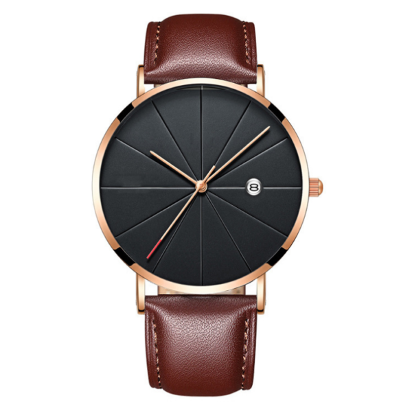 Simple calendar watch male creative waterproof quartz watch - Image 4