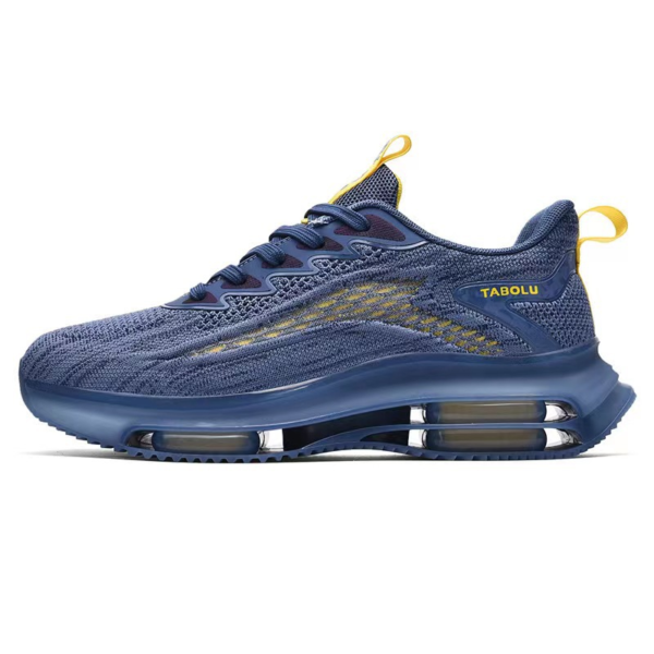 Casual Mesh Breathable Sports Flying Woven Blade Air Cushion Outdoor Running Men's Shoes - Image 5