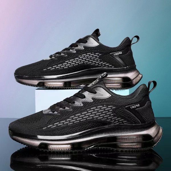 Casual Mesh Breathable Sports Flying Woven Blade Air Cushion Outdoor Running Men's Shoes - Image 6