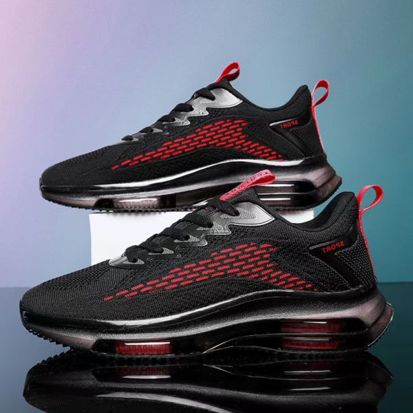 Casual Mesh Breathable Sports Flying Woven Blade Air Cushion Outdoor Running Men's Shoes - Image 7
