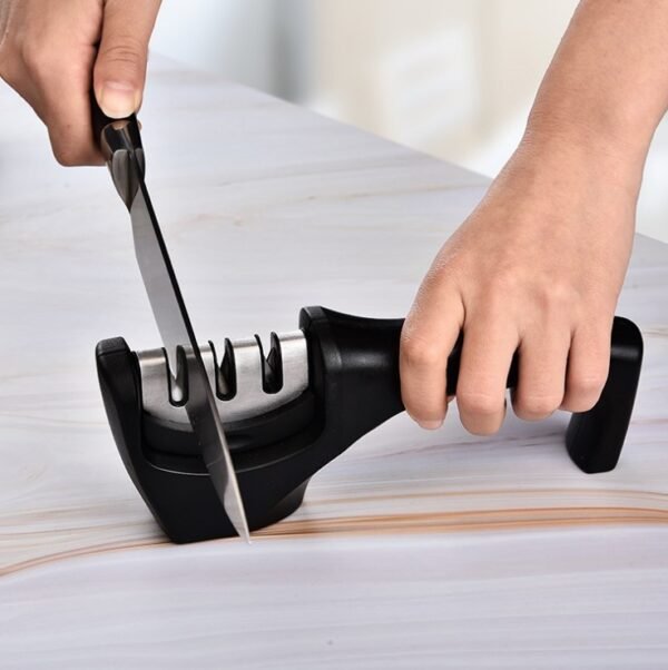 Manual Quick Sharpener, Household Fixed Angle Sharpening Stone, Diamond Portable Sharpening Artifact, Kitchen Tool - Image 2