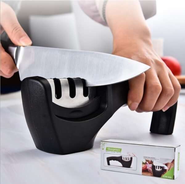 Manual Quick Sharpener, Household Fixed Angle Sharpening Stone, Diamond Portable Sharpening Artifact, Kitchen Tool - Image 3