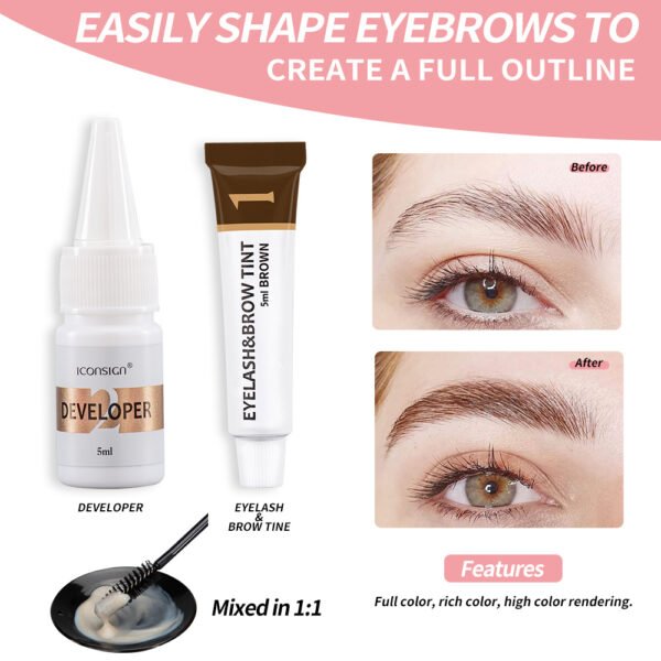 ICONSIGN Lash Lift EyeLash Eyebrow Dye Tint Kit Lashes Perm Set Brow Lamination Makeup Tools - Image 7