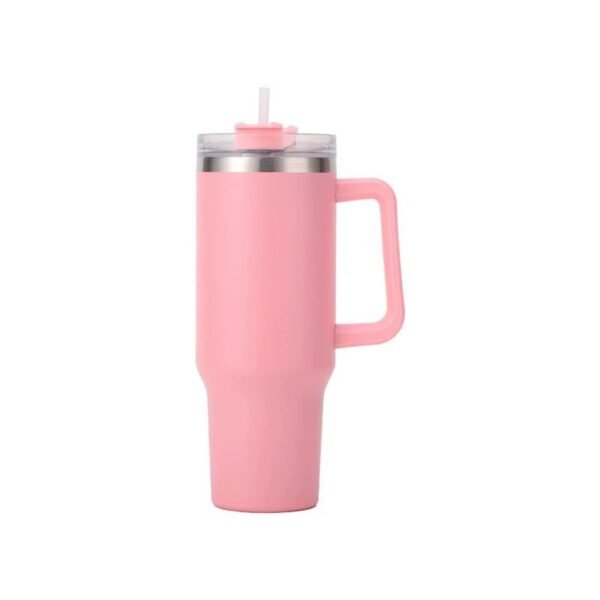 40oz Handle Cup Car Office Mug With Straw 304 Stainless Steel Ice Cup Large Capacity Thermos Cup - Image 3