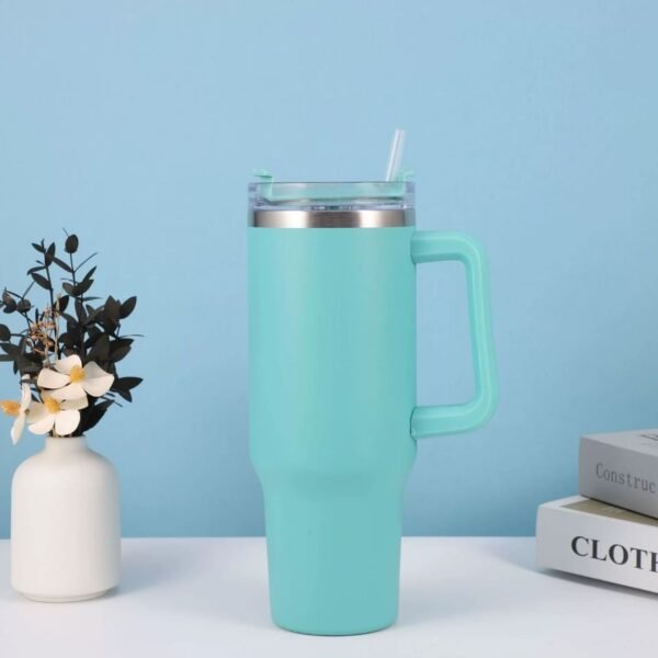 40oz Handle Cup Car Office Mug With Straw 304 Stainless Steel Ice Cup Large Capacity Thermos Cup - Image 19