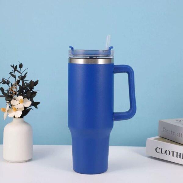 40oz Handle Cup Car Office Mug With Straw 304 Stainless Steel Ice Cup Large Capacity Thermos Cup - Image 20