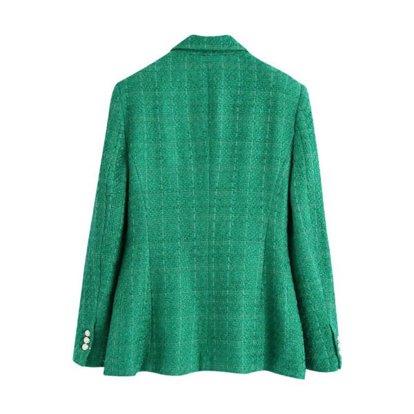 Textured Double-breasted Blazer - Image 6