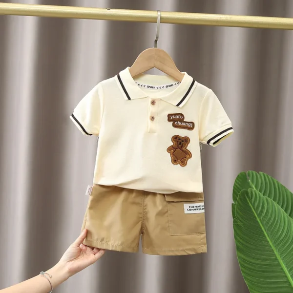 Baby Boy Clothes Set T-shirt+Shorts Kids Boy Summer Clothing Set Cute Cartoon Baby Boy Outfit Set Infant Toddler Tee Shirt Pants - Image 4