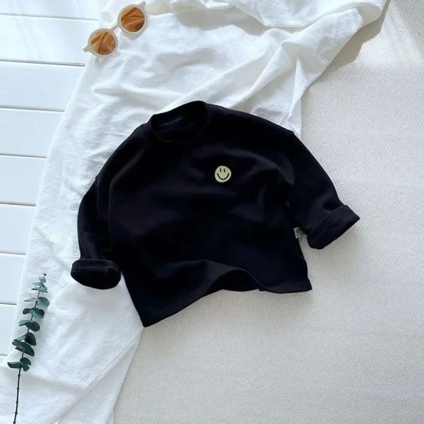 Striped Cute Baby Long Sleeved T-shirt Children Clothes Tops Boy's Sweatshirt Kids O-neck Pullover Blouse 1 2 3 4 5 6years - Image 4