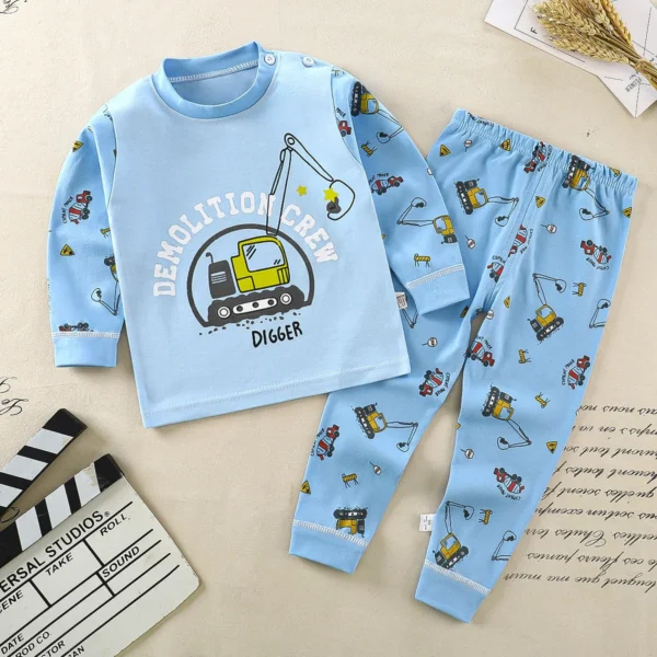 Children Kids Clothes Sets Boys Girls Suit Pajamas Clothinng Pants Cartoon Autumn Winter Sleepwear Outfits - Image 5