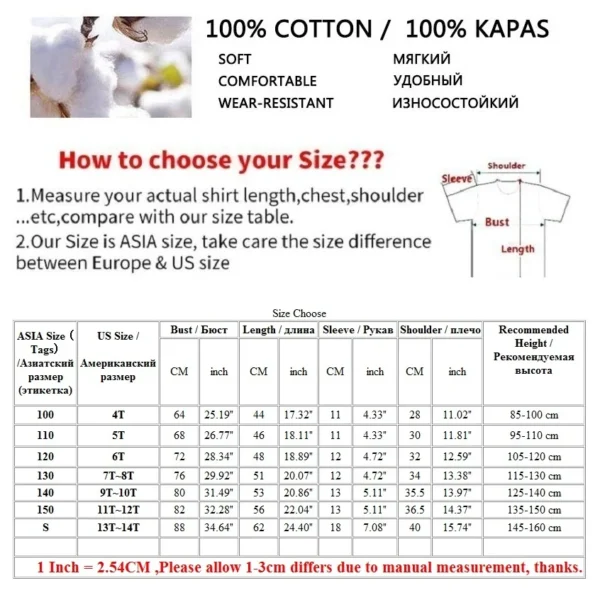 180gsm Fabric 100% Cotton Children Boy Girl T shirt 2024 New Summer Women Short Sleeve T-Shirt Cute Style White Solid Color Tops - Image 6