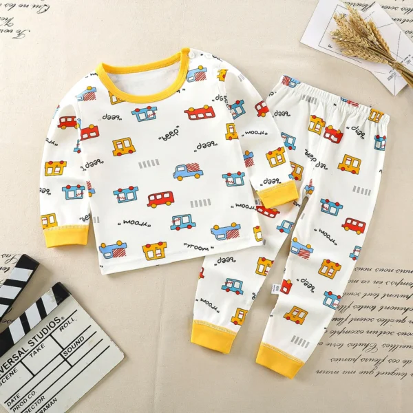 Children Kids Clothes Sets Boys Girls Suit Pajamas Clothinng Pants Cartoon Autumn Winter Sleepwear Outfits - Image 4