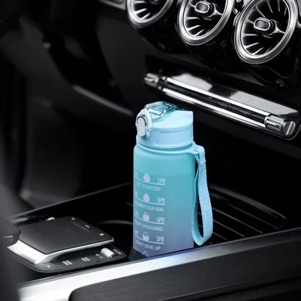 900ML Sports Water Bottle with Time Marker Leak-proof Cup Motivational Portable Water bottle for Outdoor Sport Fitness BPA Free - Image 4