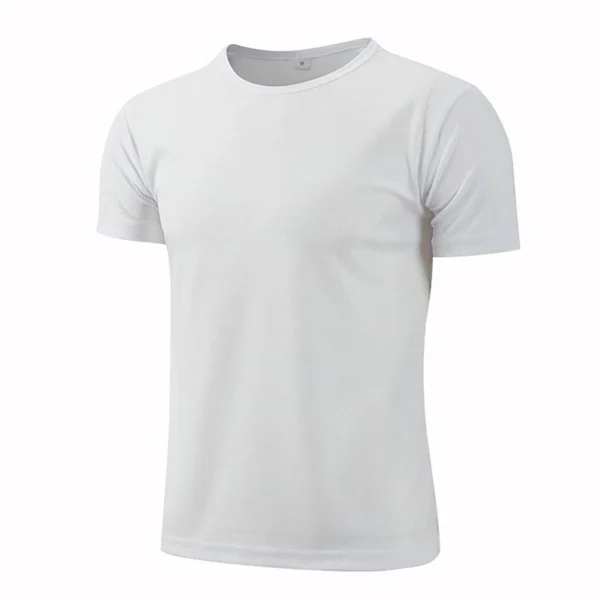 Quick-drying Round Neck Sport T-shirt Gym Jerseys Fitness Shirt Trainer Running T-shirt Men Breathable Sportswear Class Service - Image 5