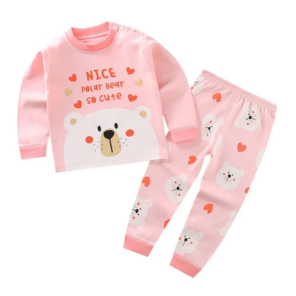 Children Kids Clothes Sets Boys Girls Suit Pajamas Clothinng Pants Cartoon Autumn Winter Sleepwear Outfits - Image 2