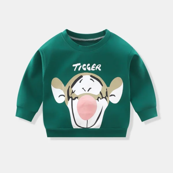 Brand New Design Hoodie Casual Spring Autumn Clothes Unisex Round Neck Long Sleeves Pullovers Toddler Cute Cotton Cartoon Tops - Image 5