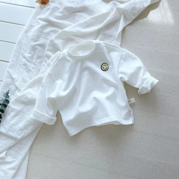 Striped Cute Baby Long Sleeved T-shirt Children Clothes Tops Boy's Sweatshirt Kids O-neck Pullover Blouse 1 2 3 4 5 6years - Image 5