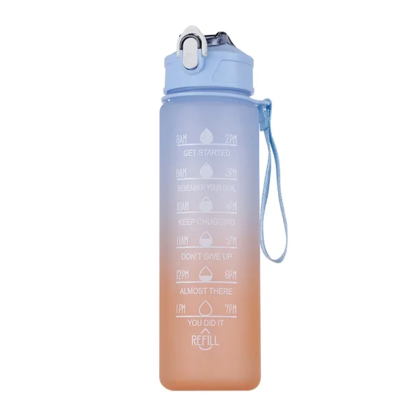 900ML Sports Water Bottle with Time Marker Leak-proof Cup Motivational Portable Water bottle for Outdoor Sport Fitness BPA Free - Image 6