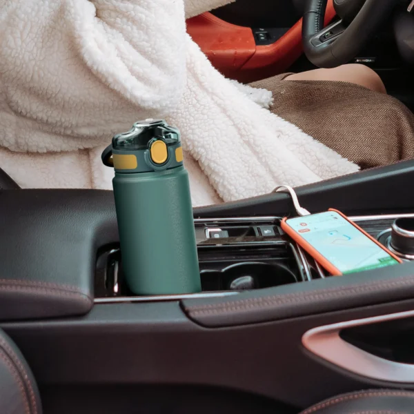 FEIJIAN Thermos Bottle with Straw 600ml 720ml Stainless Steel Thermal Cup Car Insulated Flask Water Tumbler for Outdoor Sports - Image 6